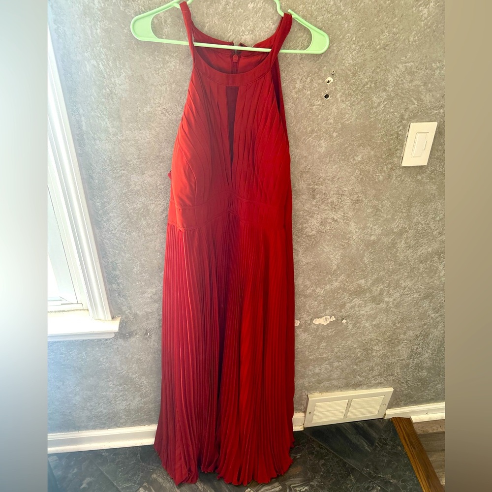 Azazie Bonnie Bridesmaids Dress in color Rust, size 24.